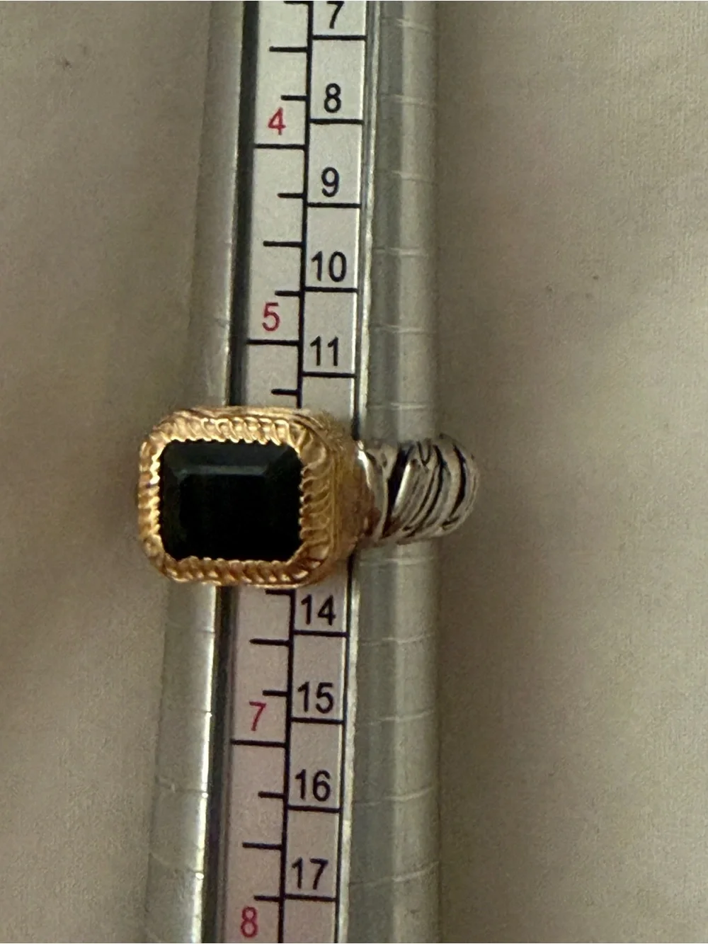 NIB 925 Silver Black Spinel Solitaire Ring Christian James by Scott Grimes Sz 6